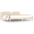 Cadre de lit Bois de pin massif 200x200 cm