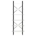 Armoire haute Blanc 80x30x210 cm Bois de pin solide