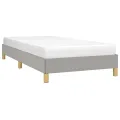 Cadre de lit Gris clair 80x200 cm Tissu