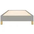 Cadre de lit Gris clair 80x200 cm Tissu