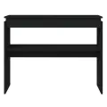 Table console Noir 102x30x80 cm Aggloméré