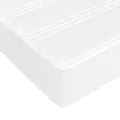 cadre de lit avec matelas Blanc 90x200 cm Similicuir