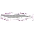 Cadre de lit 200x200 cm bois de pin massif