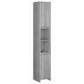 Armoire de bain Sonoma gris 30x30x183,5 cm Bois d'ingénierie