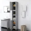 Armoire de bain Sonoma gris 30x30x183,5 cm Bois d'ingénierie
