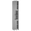 Armoire de bain Sonoma gris 30x30x183,5 cm Bois d'ingénierie