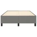 cadre de lit Gris foncé 120x200 cm Tissu
