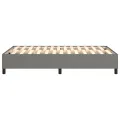 cadre de lit Gris foncé 120x200 cm Tissu