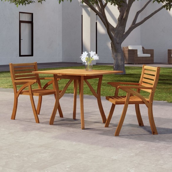 Table de jardin 85x85x75 cm Bois d'acacia solide