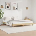 Cadre de lit chêne sonoma 200x200 cm bois d'ingénierie