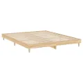Cadre de lit chêne sonoma 200x200 cm bois d'ingénierie