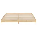 Cadre de lit chêne sonoma 200x200 cm bois d'ingénierie