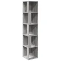 Armoire d'angle Sonoma gris 33x33x164,5 cm Bois d'ingénierie