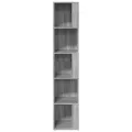 Armoire d'angle Sonoma gris 33x33x164,5 cm Bois d'ingénierie