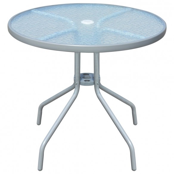 Table de bistro Gris 80x71 cm Acier