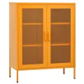 Armoire de rangement Jaune moutarde 80x35x101,5 cm Acier