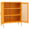 Armoire de rangement Jaune moutarde 80x35x101,5 cm Acier