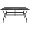 Table de jardin Anthracite 140x80x72 cm Acier