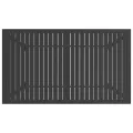 Table de jardin Anthracite 140x80x72 cm Acier