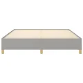cadre de lit Gris clair 180x200 cm Tissu