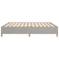 cadre de lit Gris clair 180x200 cm Tissu