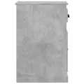 Armoire latérale avec tiroir gris béton 40x50x75 cm