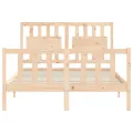 Cadre de lit avec tête de lit 140x190 cm bois massif