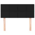Tête de lit Noir 90x5x78/88 cm Tissu