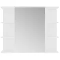 Ensemble de meubles de salle de bain 3 pcs Blanc Aggloméré