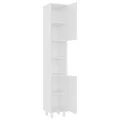 Ensemble de meubles de salle de bain 3 pcs Blanc Aggloméré