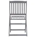 Chaises pliables d'extérieur 4 pcs Bois d'acacia solide