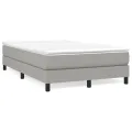 cadre de lit Gris clair 120x200 cm Tissu
