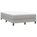 cadre de lit Gris clair 120x200 cm Tissu