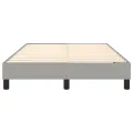 cadre de lit Gris clair 120x200 cm Tissu