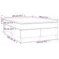 cadre de lit avec matelas Blanc 140x190cm Similicuir