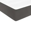 cadre de lit et matelas Gris foncé 140x190cm Velours
