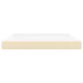 Matelas de lit à ressorts ensachés Crème 180x200x20 cm Tissu