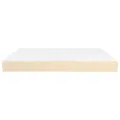 Matelas de lit à ressorts ensachés Crème 180x200x20 cm Tissu