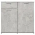 Buffet Gris béton 80x36x75 cm Aggloméré