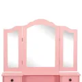 Ensemble de coiffeuse avec tabouret Rose 80x69x141 cm Paulownia