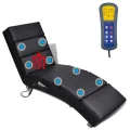 Chaise longue de massage Noir Similicuir