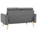Ensemble de canapés 2 pcs Tissu Gris clair