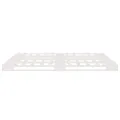 Lit de palette Blanc 120x190 cm Bois pin massif Petit Double