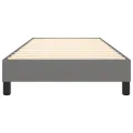 cadre de lit Gris foncé 100x200 cm Tissu