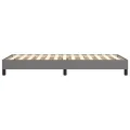 cadre de lit Gris foncé 100x200 cm Tissu
