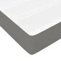 cadre de lit avec matelas Gris foncé 100x200cm Tissu