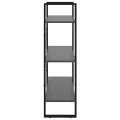 Bibliothèque Gris 80x30x105 cm Aggloméré