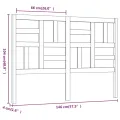Tête de lit 146x4x104 cm Bois massif de pin