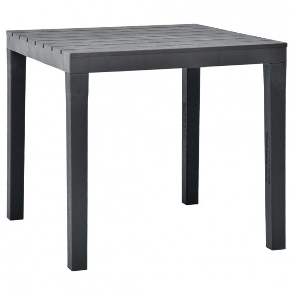 Table de jardin Anthracite 78x78x72 cm Plastique