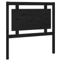 Tête de lit Noir 95,5x4x100 cm Bois massif de pin
